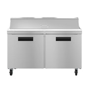 Hoshizaki Hoshizaki SR60B-16 Sandwich Top Prep Refrigerator – 60" Two-Section, 16 Pan Capacity
