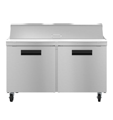 Hoshizaki Hoshizaki SR60B-16 Sandwich Top Prep Refrigerator – 60" Two-Section, 16 Pan Capacity