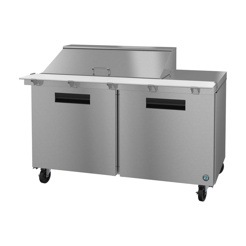 Hoshizaki Hoshizaki SR60B-18M Mega Top Prep Refrigerator – 60" Two-Section, 18 Pan Capacity