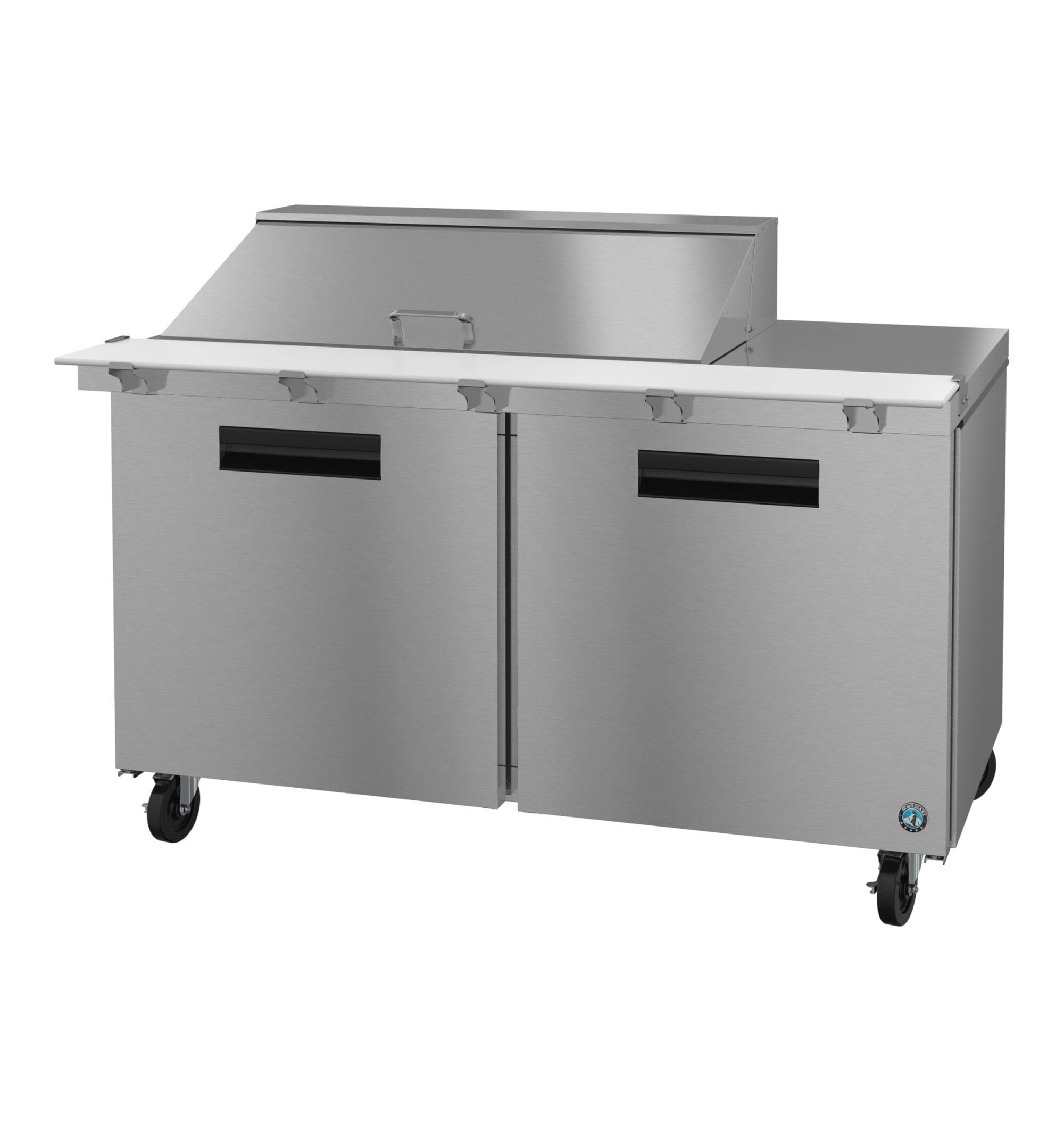 Hoshizaki Hoshizaki SR60B-18M Mega Top Prep Refrigerator – 60" Two-Section, 18 Pan Capacity
