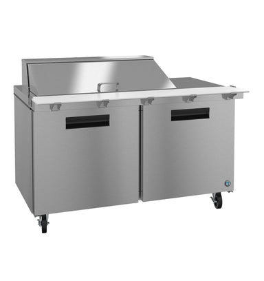 Hoshizaki Hoshizaki SR60B-18M Mega Top Prep Refrigerator – 60" Two-Section, 18 Pan Capacity