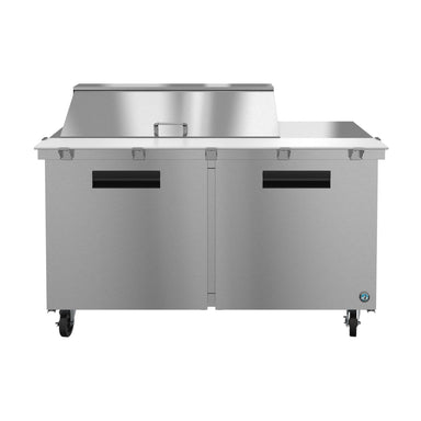 Hoshizaki Hoshizaki SR60B-18M Mega Top Prep Refrigerator – 60" Two-Section, 18 Pan Capacity