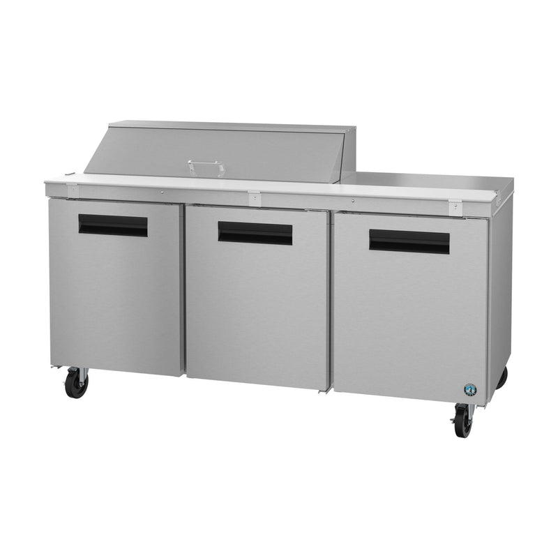 Hoshizaki Hoshizaki SR72B-12 Sandwich Top Prep Refrigerator – 72" Three-Section