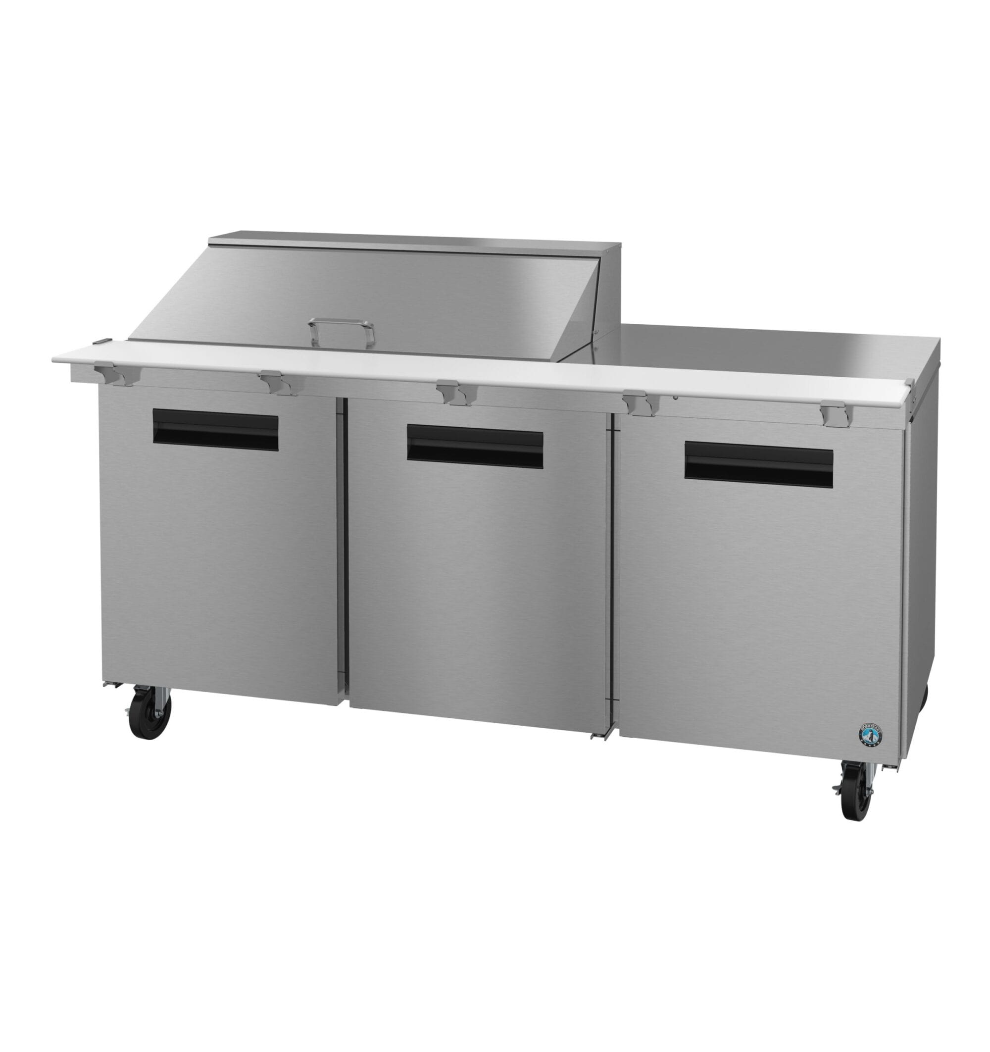 Hoshizaki Hoshizaki SR72B-18M Mega Top Prep Refrigerator – 72" Three-Section, 18 Pan Capacity