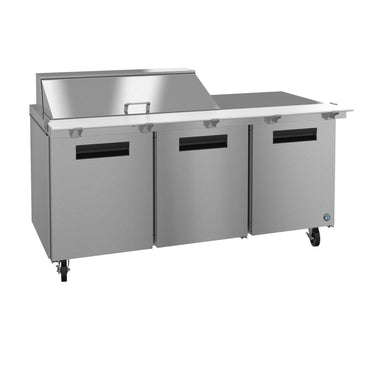 Hoshizaki Hoshizaki SR72B-18M Mega Top Prep Refrigerator – 72" Three-Section, 18 Pan Capacity