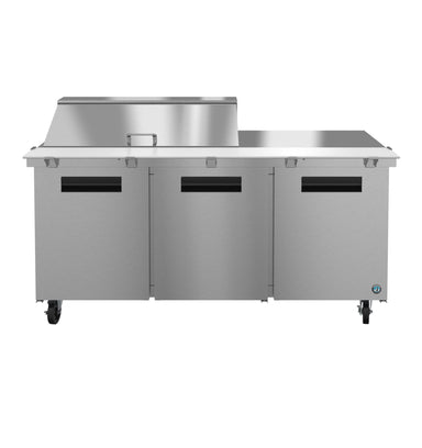 Hoshizaki Hoshizaki SR72B-18M Mega Top Prep Refrigerator – 72" Three-Section, 18 Pan Capacity