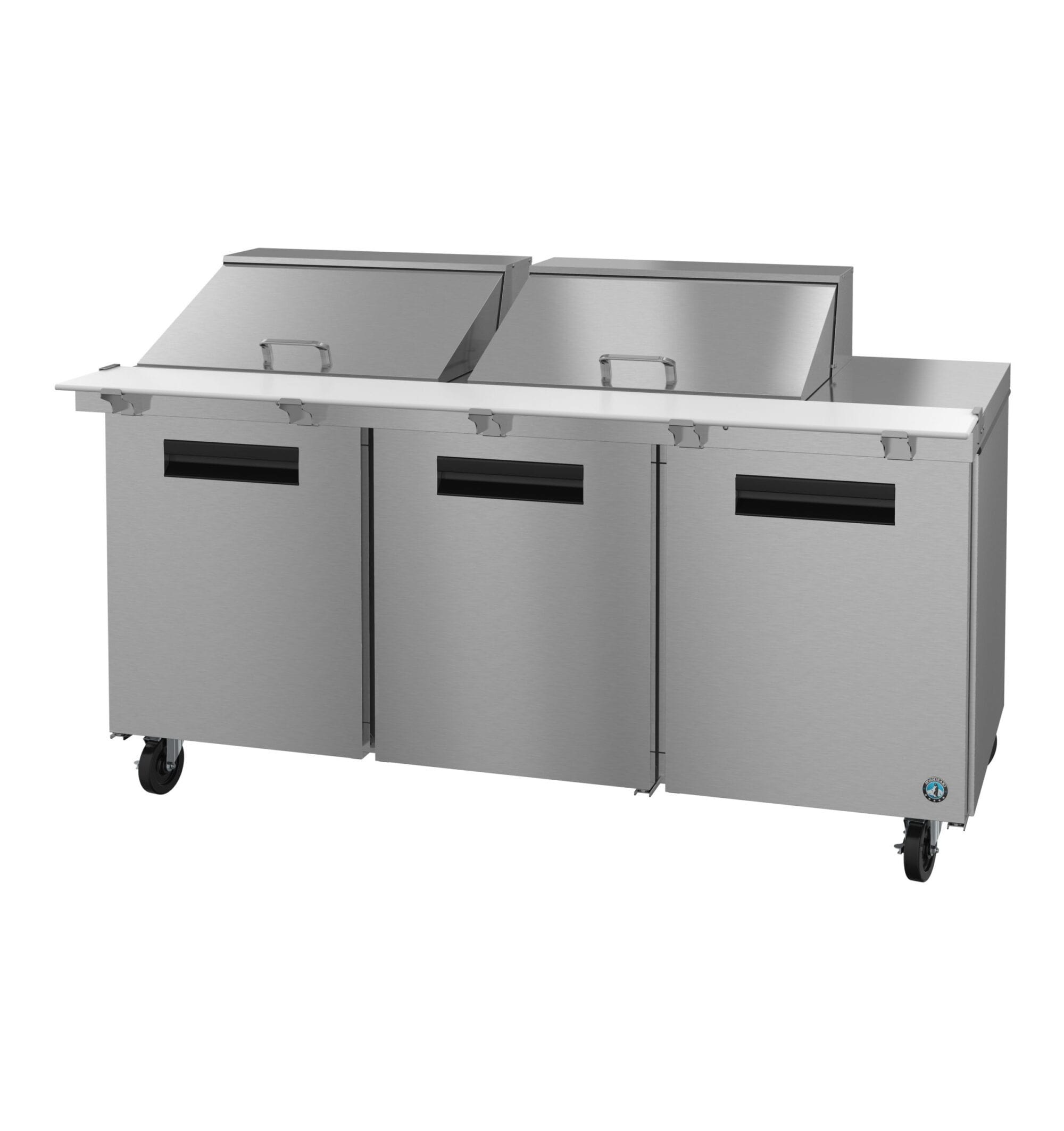 Hoshizaki Hoshizaki SR72B-24M Mega Top Prep Refrigerator – 72" Three-Section, 24 Pan Capacity