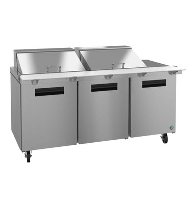 Hoshizaki Hoshizaki SR72B-24M Mega Top Prep Refrigerator – 72" Three-Section, 24 Pan Capacity
