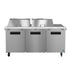 Hoshizaki Hoshizaki SR72B-24M Mega Top Prep Refrigerator – 72" Three-Section, 24 Pan Capacity