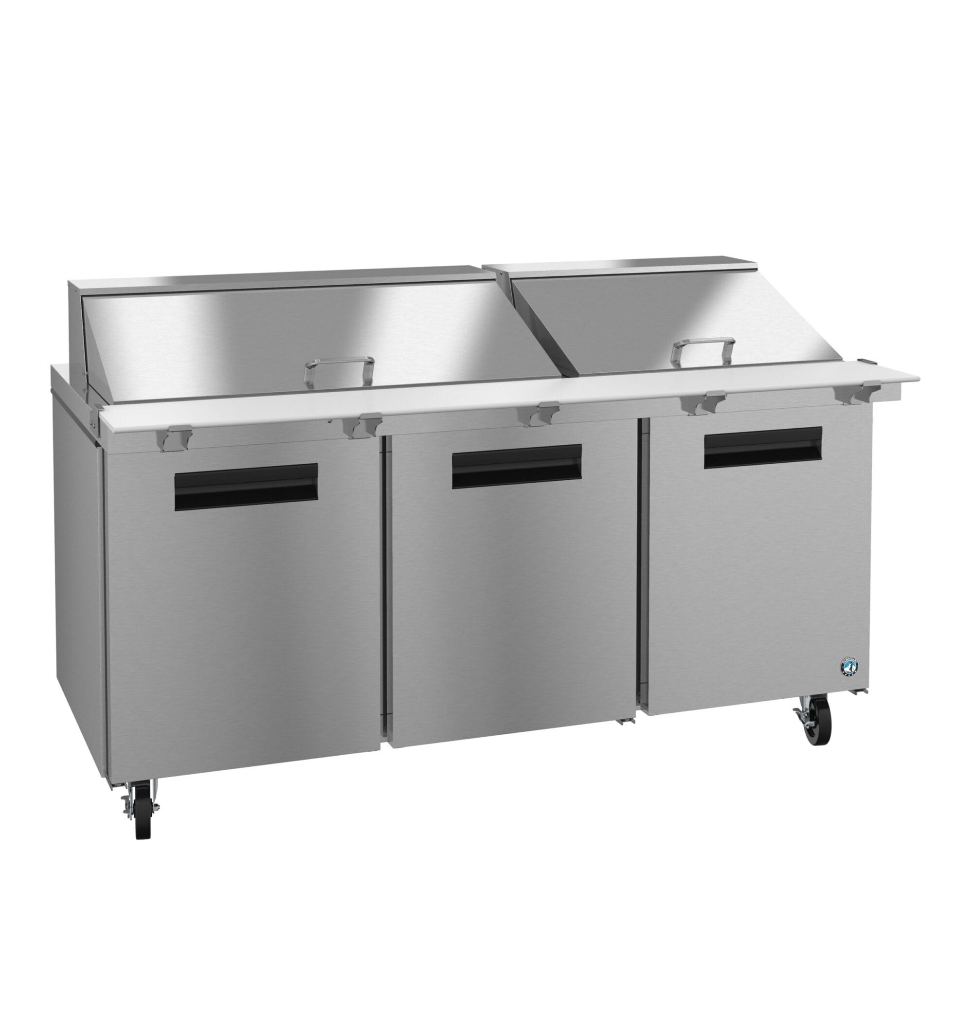 Hoshizaki Hoshizaki SR72B-30M Mega Top Prep Refrigerator – 72" Three-Section, 30 Pan Capacity