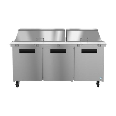 Hoshizaki Hoshizaki SR72B-30M Mega Top Prep Refrigerator – 72" Three-Section, 30 Pan Capacity