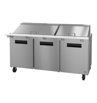 Hoshizaki Hoshizaki SR72B-30M Mega Top Prep Refrigerator – 72" Three-Section, 30 Pan Capacity