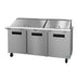 Hoshizaki Hoshizaki SR72B-30M Mega Top Prep Refrigerator – 72" Three-Section, 30 Pan Capacity