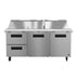 Hoshizaki Hoshizaki SR72B-30MD2 Mega Top Prep Refrigerator – 72" Three-Section, 30 Pan Capacity with Drawers