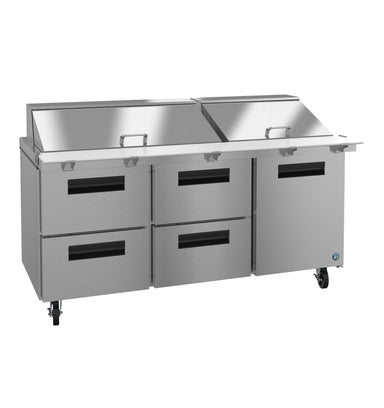 Hoshizaki Hoshizaki SR72B-30MD4 Mega Top Prep Refrigerator – 72" Three-Section, 30 Pan Capacity, All-Drawer Configuration