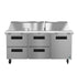 Hoshizaki Hoshizaki SR72B-30MD4 Mega Top Prep Refrigerator – 72" Three-Section, 30 Pan Capacity, All-Drawer Configuration