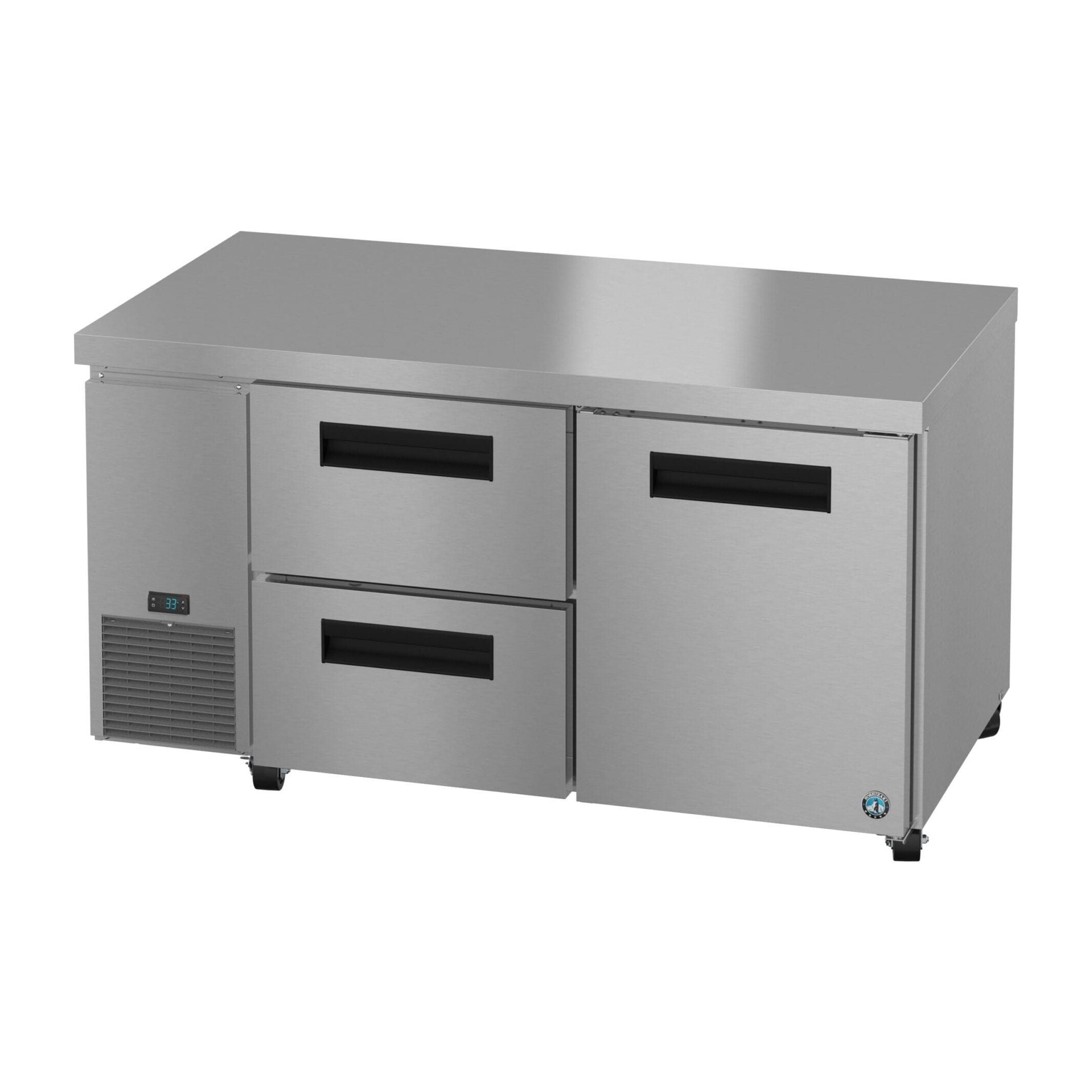Hoshizaki Hoshizaki ULR60B-D2 Undercounter 60” Side Mount Refrigerator with One Door and Two Drawers
