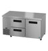 Hoshizaki Hoshizaki ULR60B-D2 Undercounter 60” Side Mount Refrigerator with One Door and Two Drawers