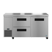 Hoshizaki Hoshizaki ULR60B-D2 Undercounter 60” Side Mount Refrigerator with One Door and Two Drawers