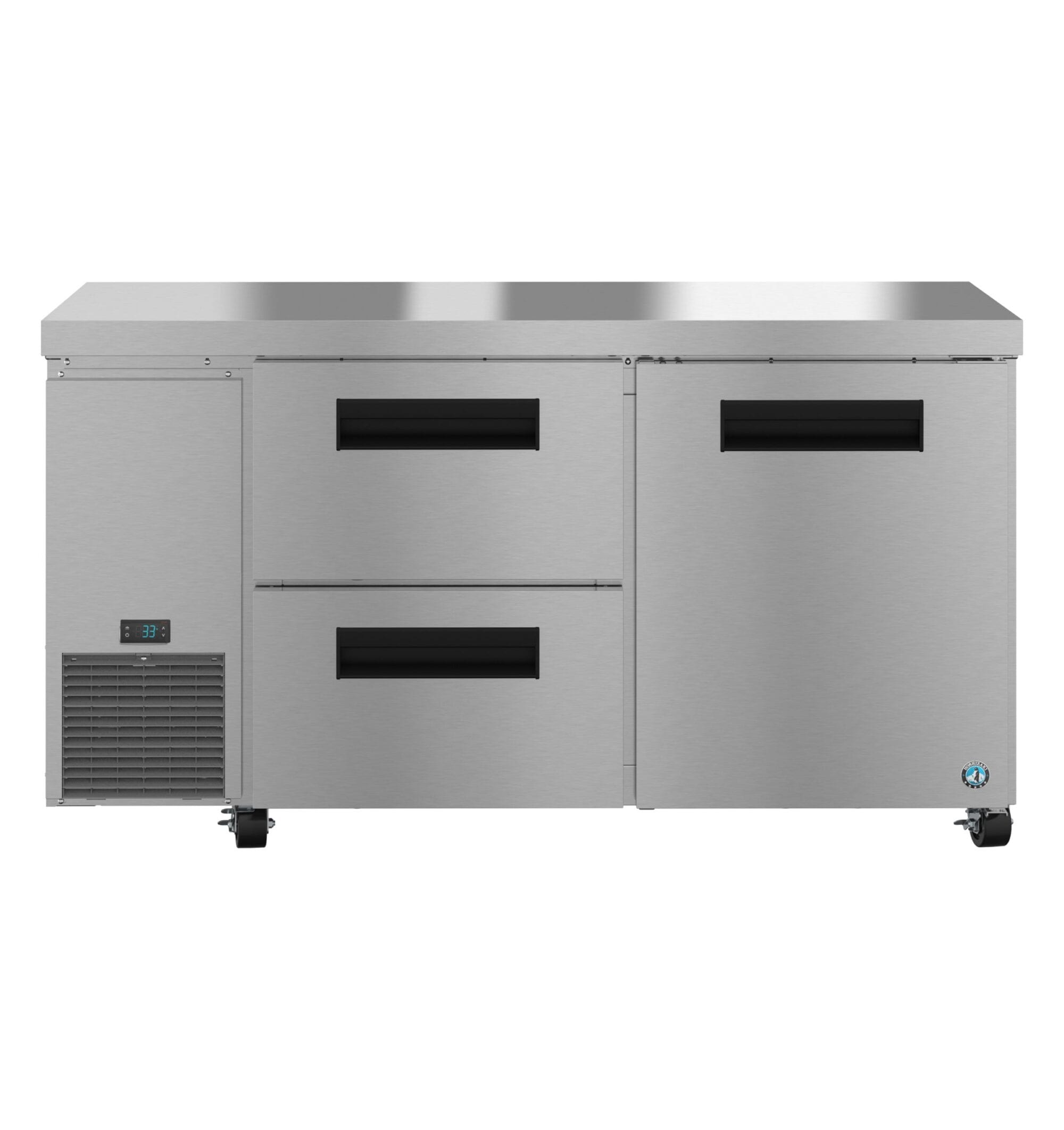 Hoshizaki Hoshizaki ULR60B-D2 Undercounter 60” Side Mount Refrigerator with One Door and Two Drawers