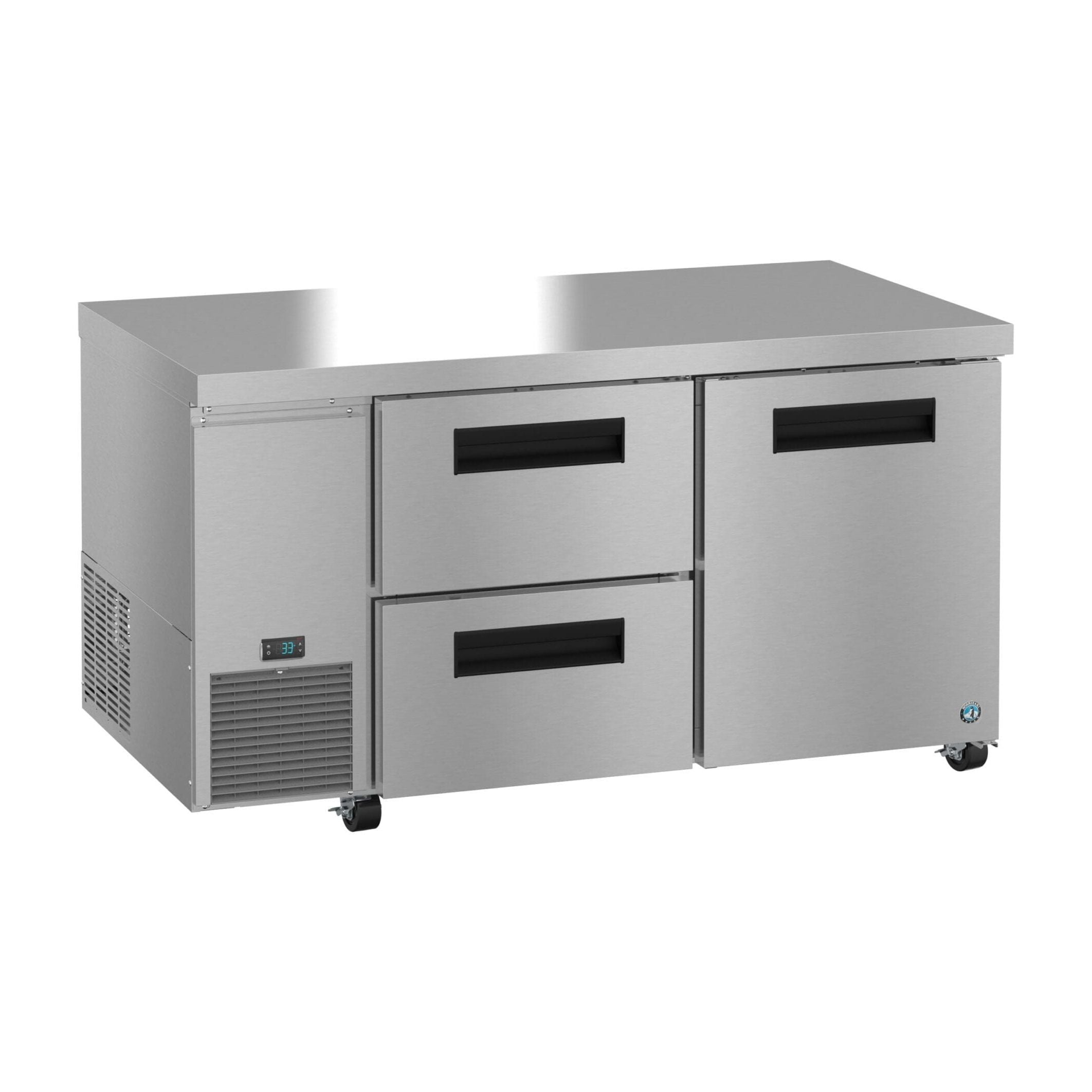 Hoshizaki Hoshizaki ULR60B-D2 Undercounter 60” Side Mount Refrigerator with One Door and Two Drawers