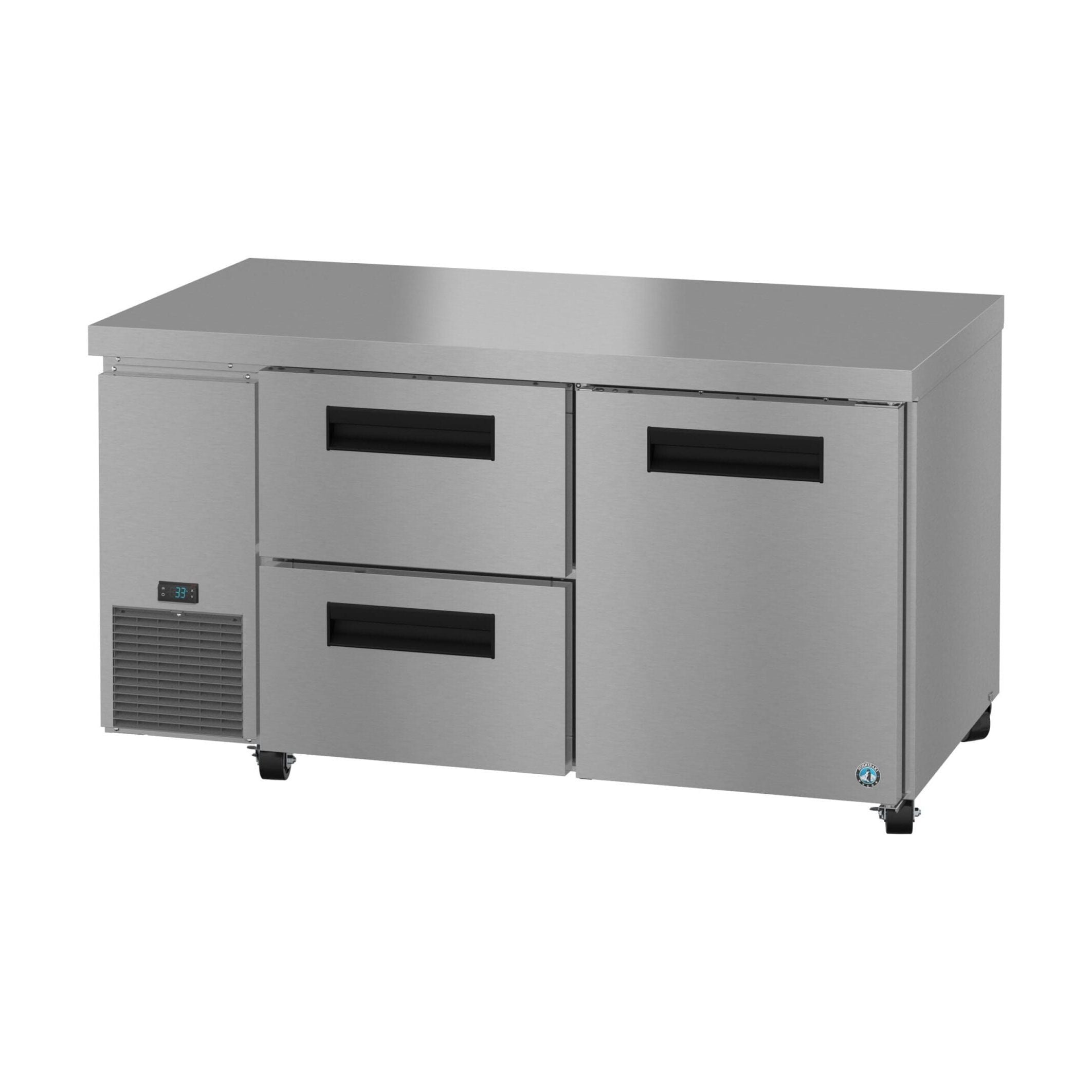 Hoshizaki Hoshizaki ULR60B-D2 Undercounter 60” Side Mount Refrigerator with One Door and Two Drawers