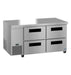 Hoshizaki Hoshizaki ULR60B-D4 Undercounter 60” Side Mount Refrigerator with Four Drawers