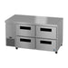 Hoshizaki Hoshizaki ULR60B-D4 Undercounter 60” Side Mount Refrigerator with Four Drawers
