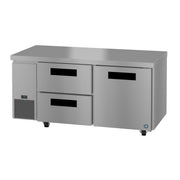 Hoshizaki Hoshizaki ULR67B-D2 Undercounter 67” Side Mount Refrigerator with One Door and Two Drawers