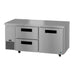 Hoshizaki Hoshizaki ULR67B-D2 Undercounter 67” Side Mount Refrigerator with One Door and Two Drawers