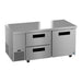 Hoshizaki Hoshizaki ULR67B-D2 Undercounter 67” Side Mount Refrigerator with One Door and Two Drawers