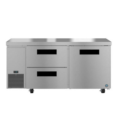 Hoshizaki Hoshizaki ULR67B-D2 Undercounter 67” Side Mount Refrigerator with One Door and Two Drawers