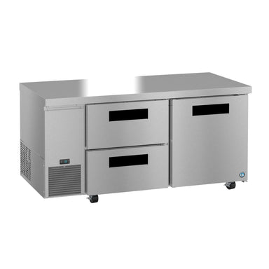 Hoshizaki Hoshizaki ULR67B-D2 Undercounter 67” Side Mount Refrigerator with One Door and Two Drawers