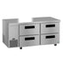 Hoshizaki Hoshizaki ULR67B-D4 Undercounter 67” Side Mount Refrigerator with Four Drawers