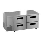Hoshizaki Hoshizaki ULR67B-D4 Undercounter 67” Side Mount Refrigerator with Four Drawers