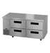 Hoshizaki Hoshizaki ULR67B-D4 Undercounter 67” Side Mount Refrigerator with Four Drawers