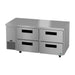 Hoshizaki Hoshizaki ULR67B-D4 Undercounter 67” Side Mount Refrigerator with Four Drawers