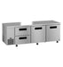 Hoshizaki Hoshizaki ULR93B-D2 Undercounter 93” Side Mount Refrigerator – Two Doors / Two Drawers