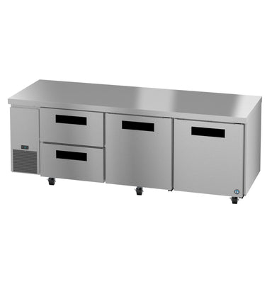 Hoshizaki Hoshizaki ULR93B-D2 Undercounter 93” Side Mount Refrigerator – Two Doors / Two Drawers