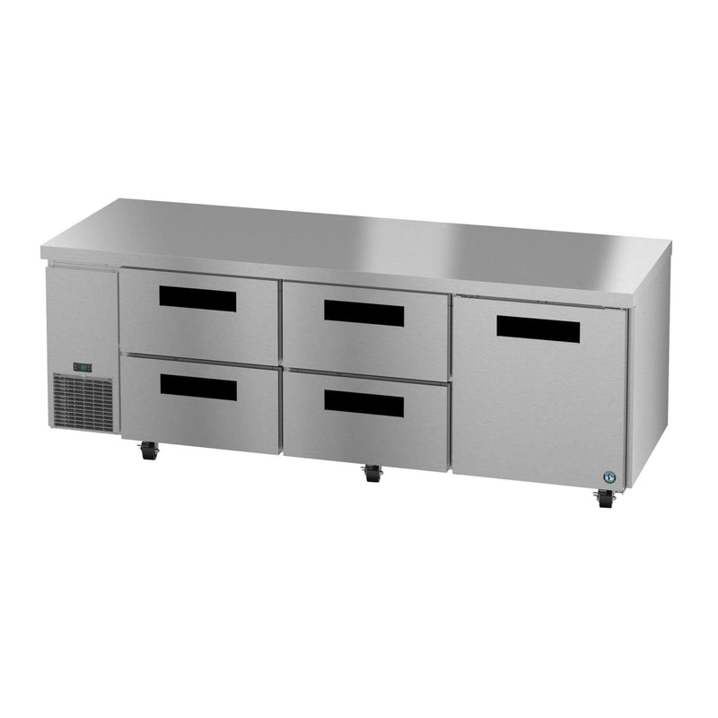 Hoshizaki Hoshizaki ULR93B-D4 93" Undercounter Side Mount Refrigerator – One Door / Four Drawers