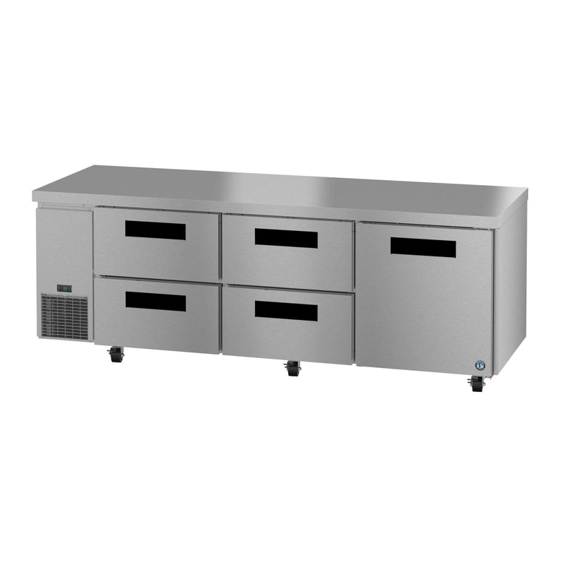 Hoshizaki Hoshizaki ULR93B-D4 93" Undercounter Side Mount Refrigerator – One Door / Four Drawers