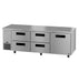 Hoshizaki Hoshizaki ULR93B-D4 93" Undercounter Side Mount Refrigerator – One Door / Four Drawers