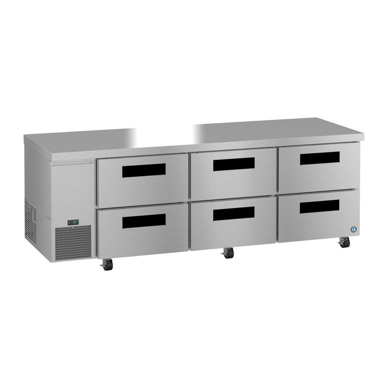 Hoshizaki Hoshizaki ULR93B-D6 Undercounter 93” Side Mount Refrigerator – Six Drawers