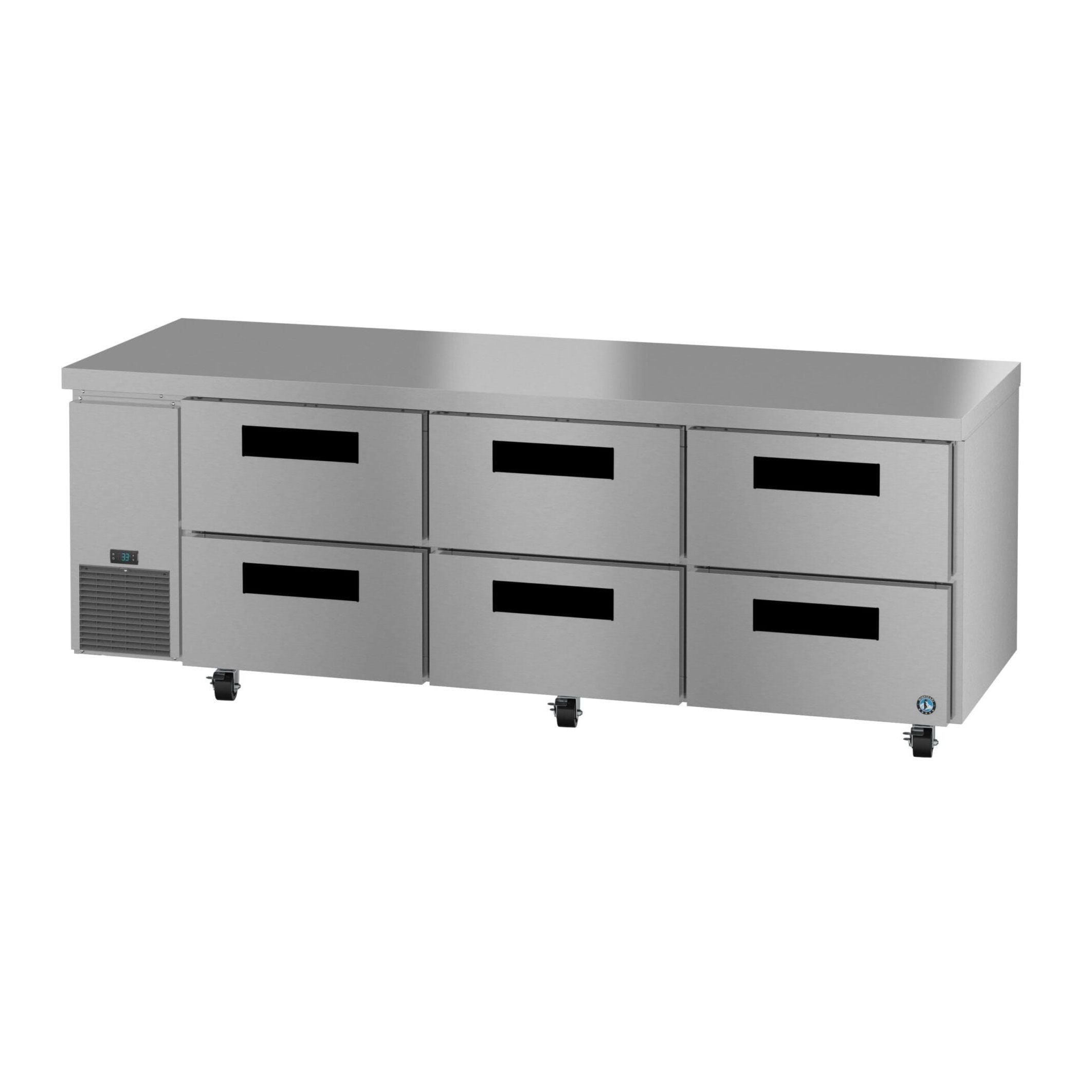 Hoshizaki Hoshizaki ULR93B-D6 Undercounter 93” Side Mount Refrigerator – Six Drawers