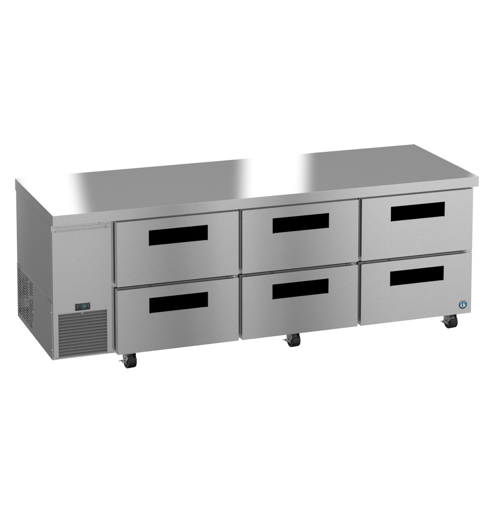Hoshizaki Hoshizaki ULR93B-D6 Undercounter 93” Side Mount Refrigerator – Six Drawers
