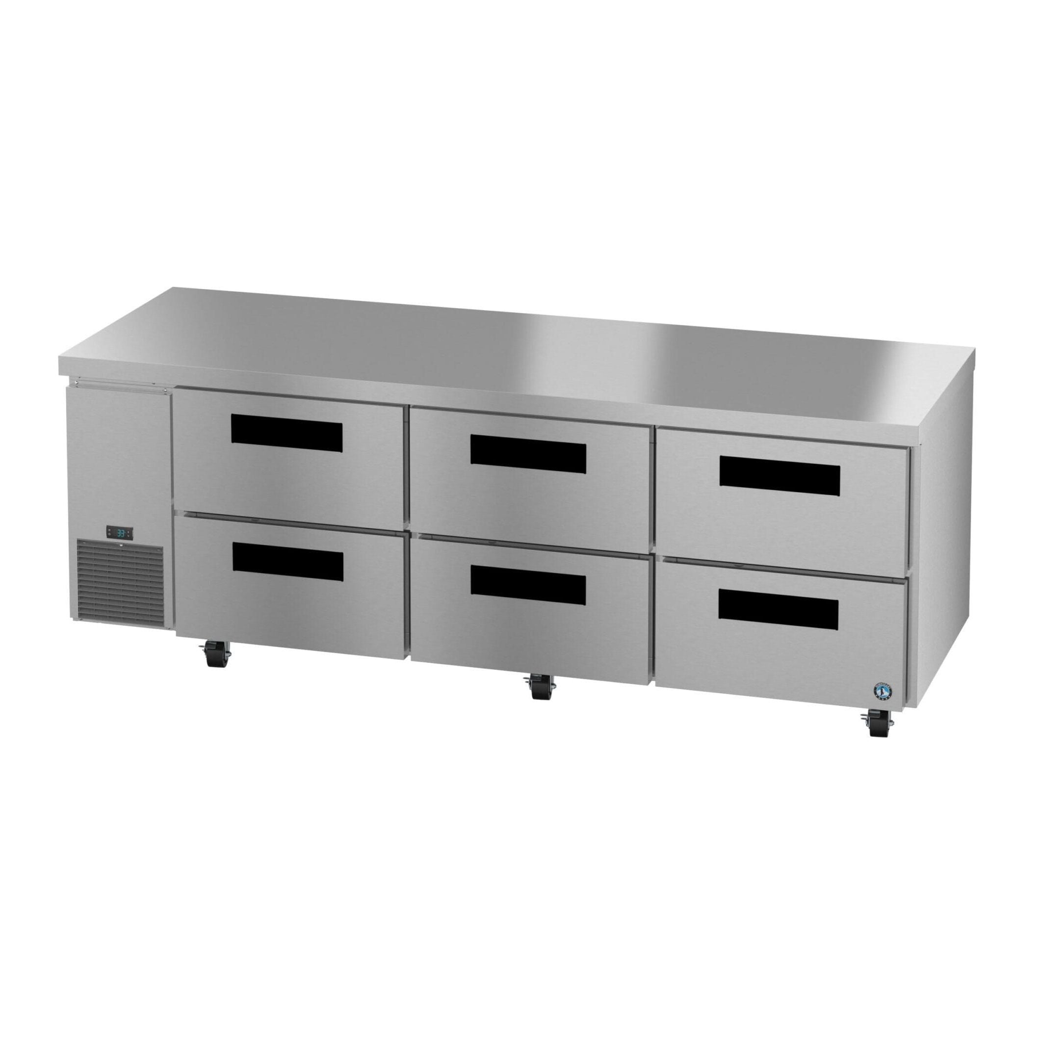 Hoshizaki Hoshizaki ULR93B-D6 Undercounter 93” Side Mount Refrigerator – Six Drawers