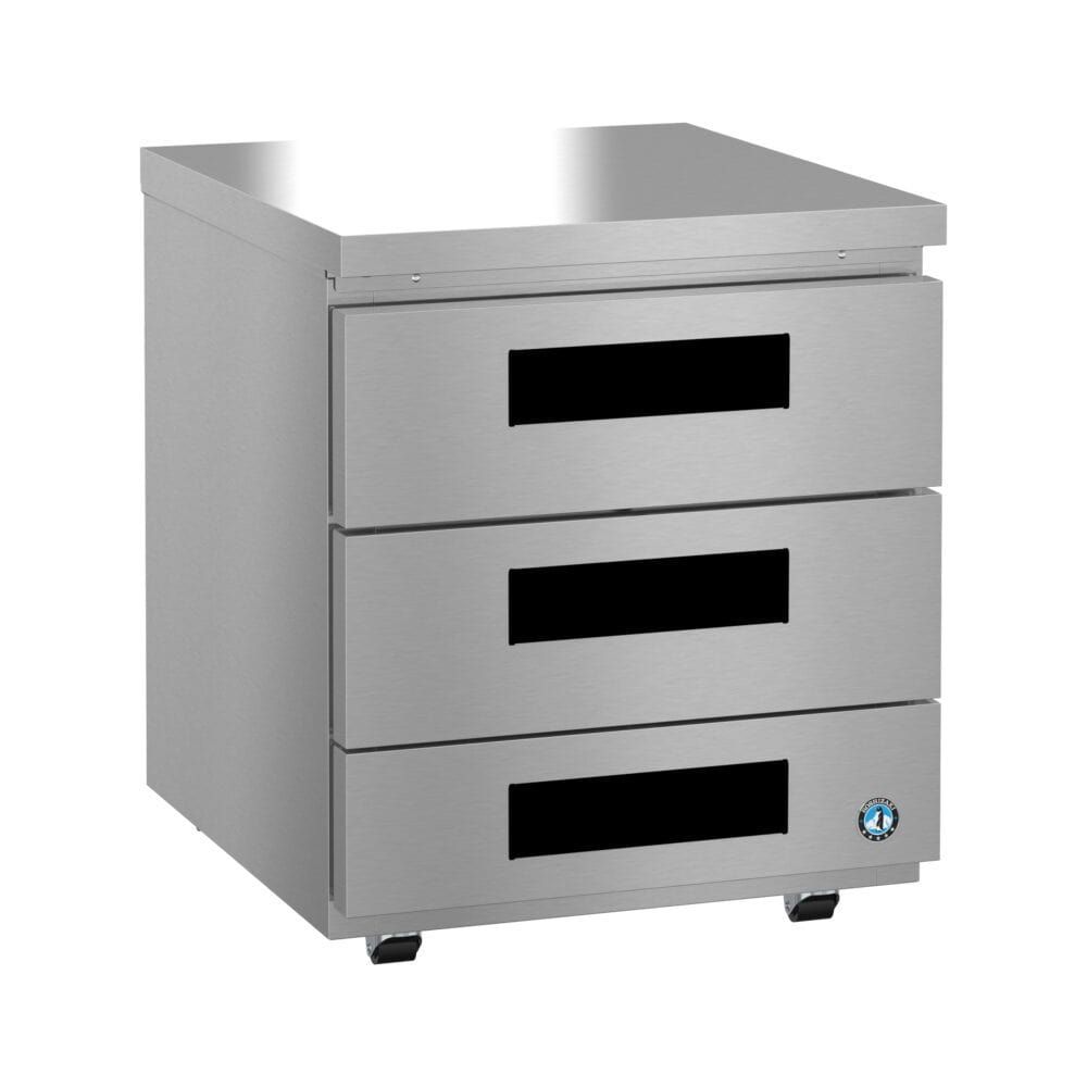 Hoshizaki Hoshizaki UR27B-LPD3 27" Low Profile Undercounter Refrigerator – Three Drawers