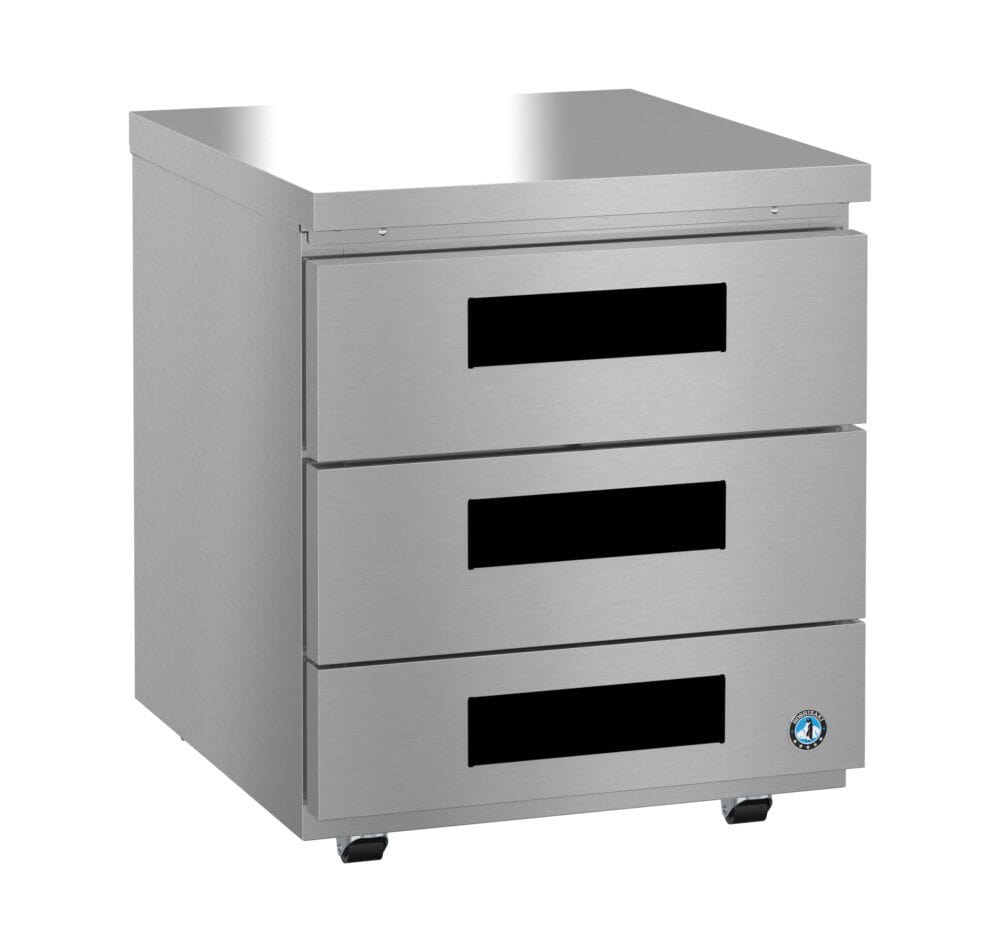 Hoshizaki Hoshizaki UR27B-LPD3 27" Low Profile Undercounter Refrigerator – Three Drawers