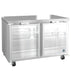 Hoshizaki Hoshizaki UR48B-GLP01 Undercounter Low Profile Refrigerator – 48” Two-Section with Glass Doors