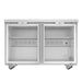 Hoshizaki Hoshizaki UR48B-GLP01 Undercounter Low Profile Refrigerator – 48” Two-Section with Glass Doors